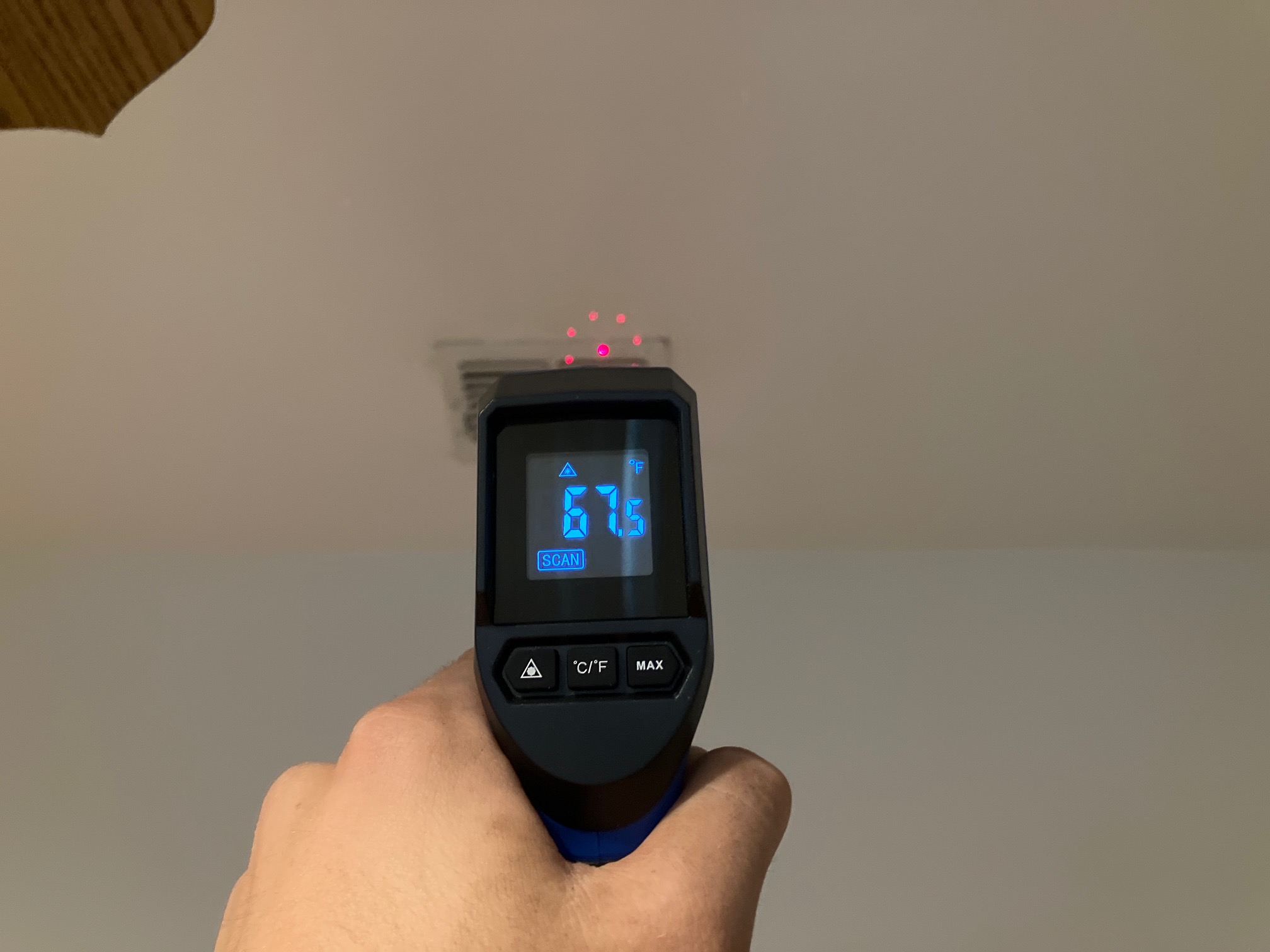 AC temperature check Spring Hill full home inspection